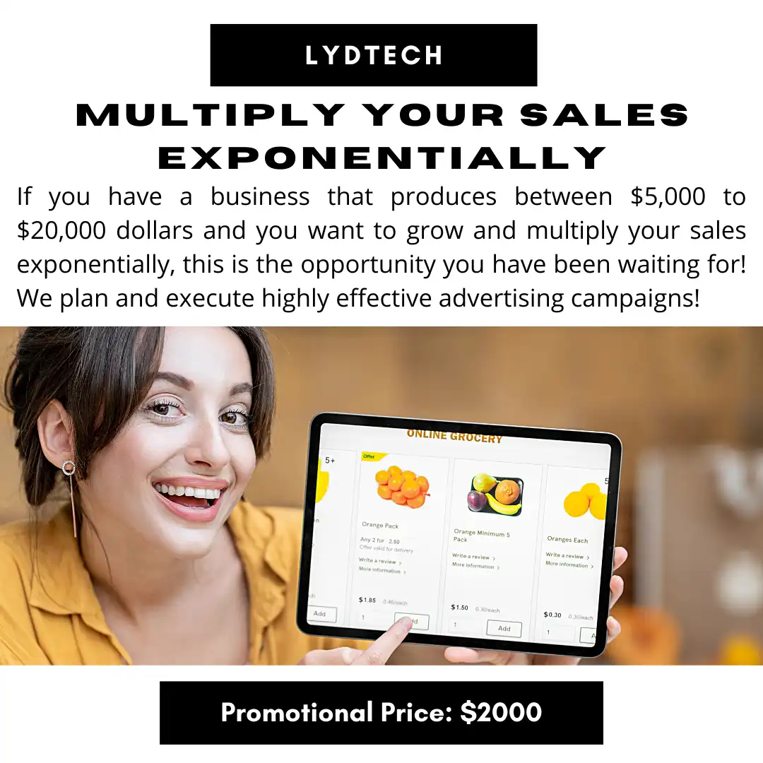 ¡Vende 5 veces mas con tu negocio o empresa! Nos encargamos de toda la publicidad digital.
