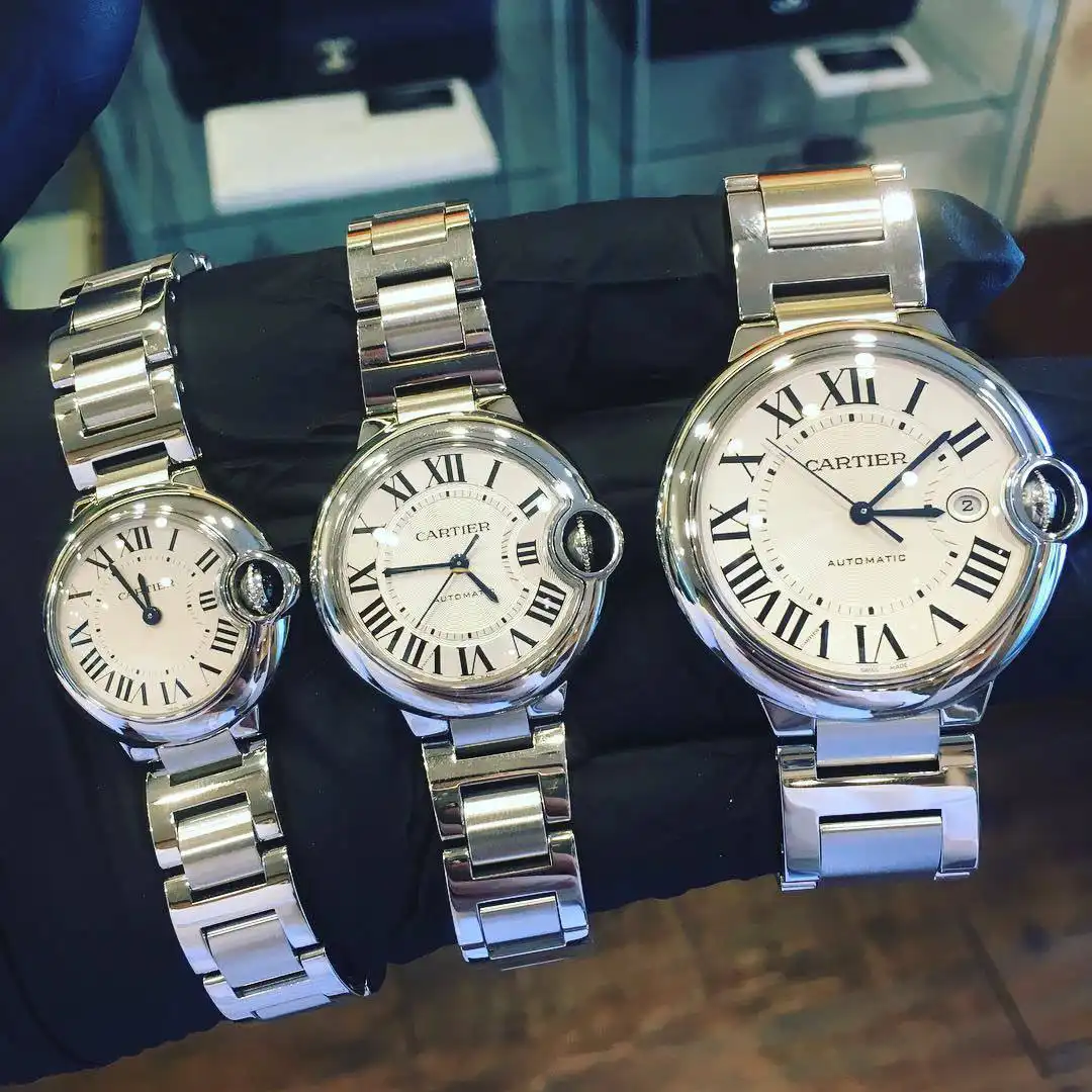 CARTIER Ballon Bleu Automatic Silver Dial 33 mm Ladies Watch