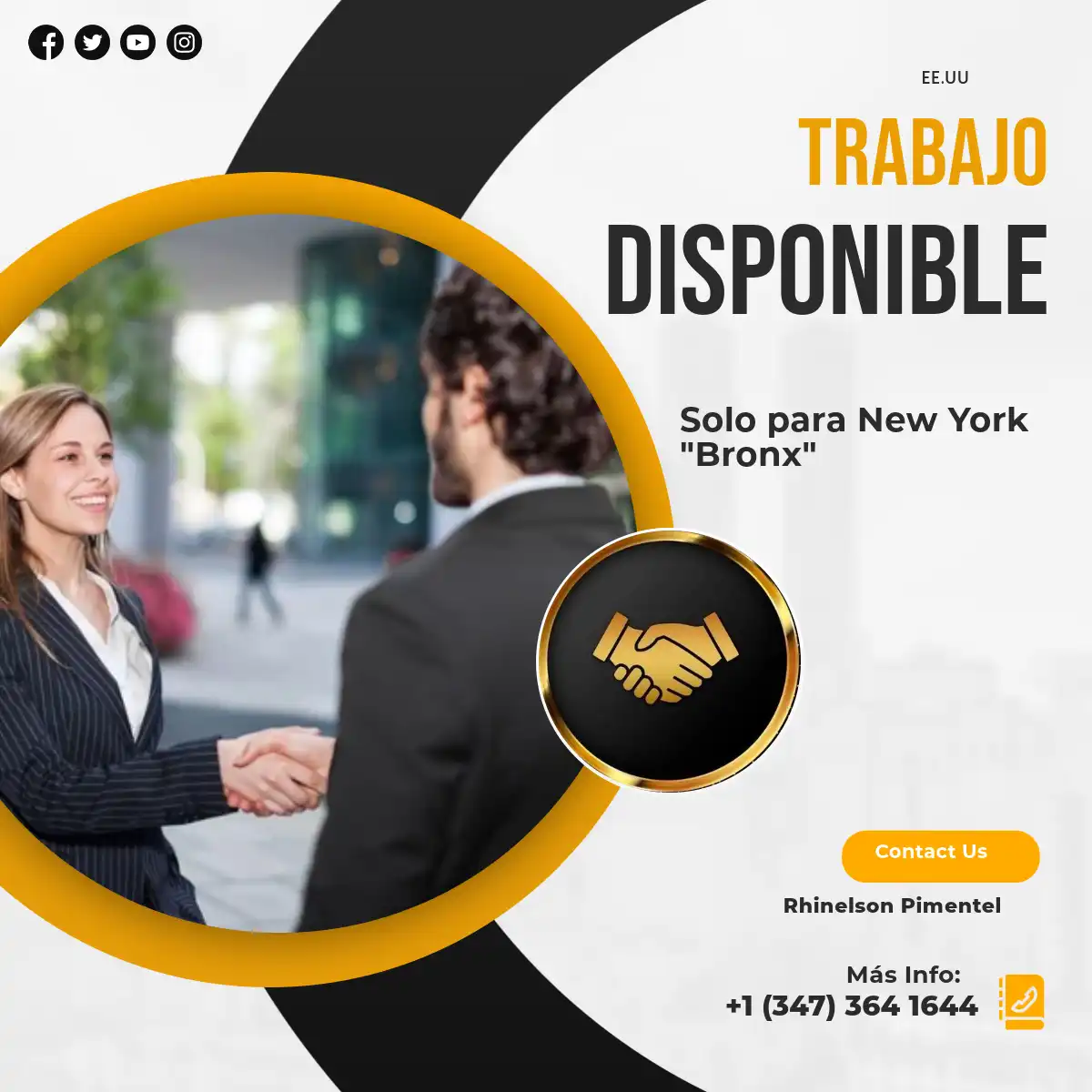TRABAJO DISPONIBLE EN EL BRONX