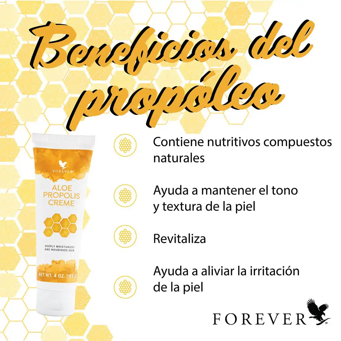 74% di Aloe estabilizado y propóleo de abeja Aloe Propolis Creme