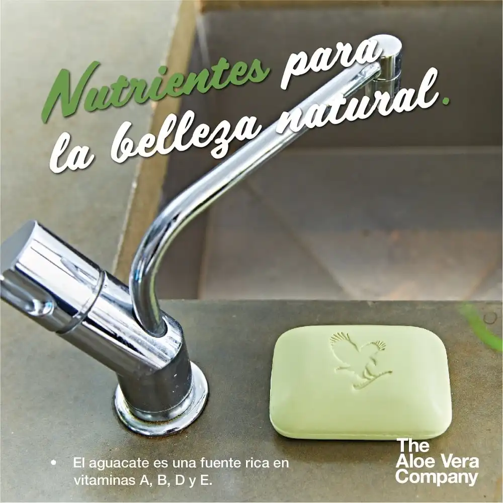 Piel sedosa con Jabón de aguacate Aloe Avocado Soap