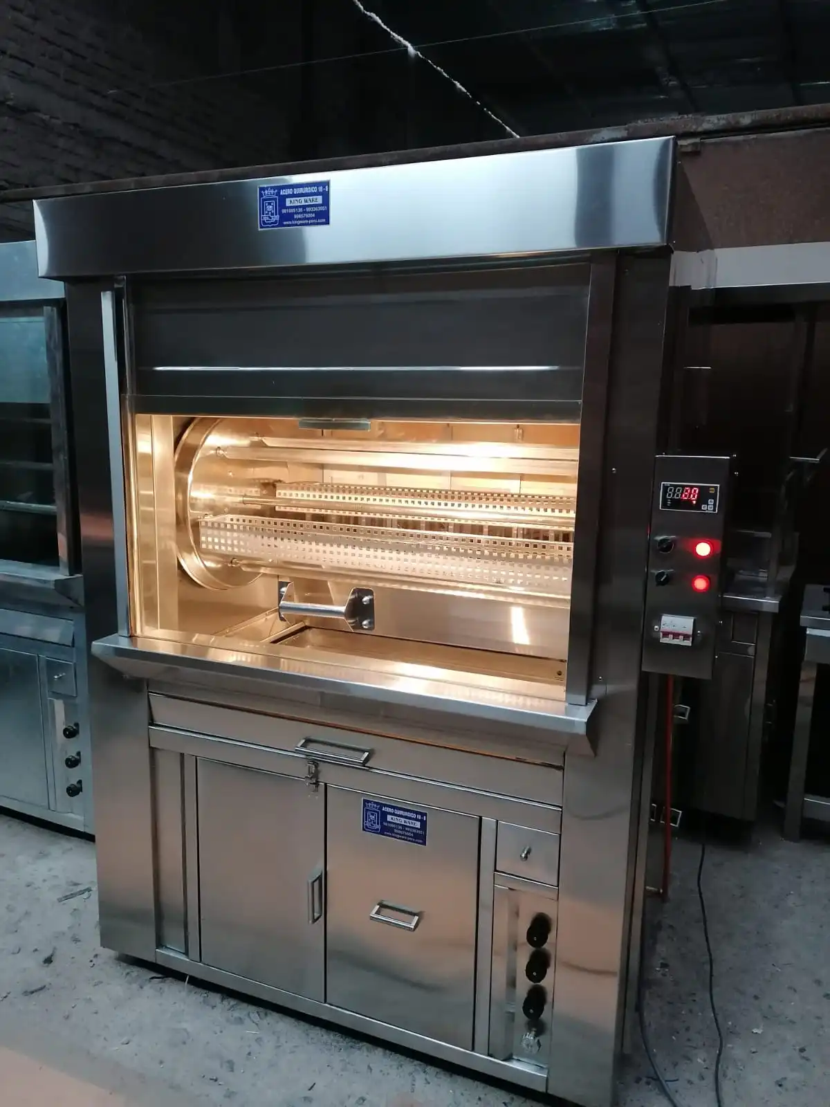 HORNO POLLOS BRASA " ECOLOGICO DUAL "