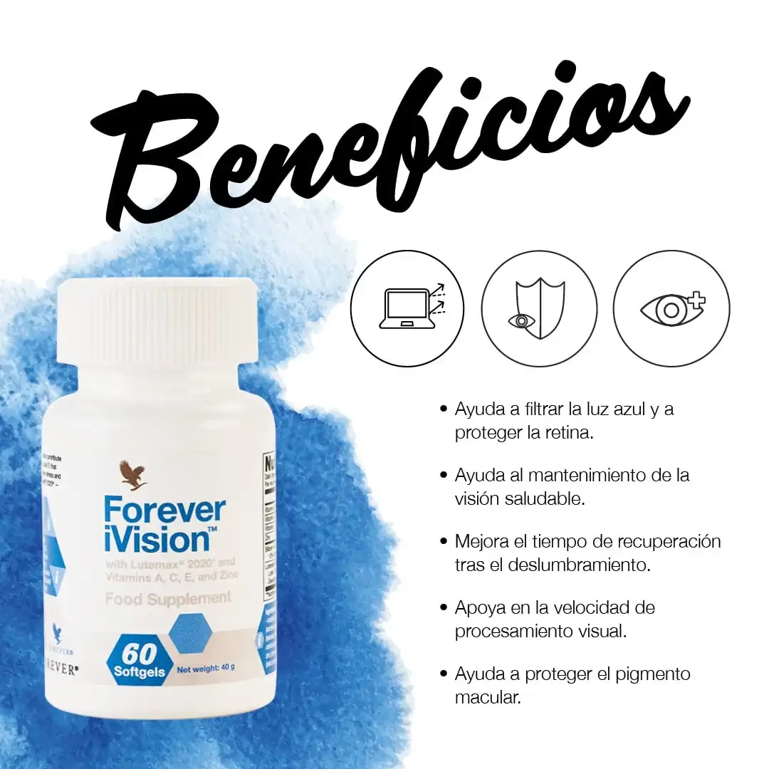 Suplemento alimenticio para proteger tus ojos Forever iVision