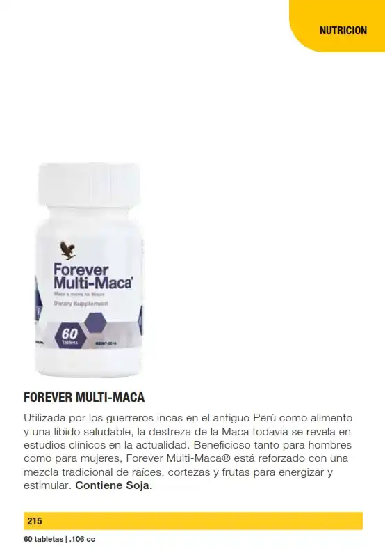 Forever Multi-Maca - suplemento nutricional