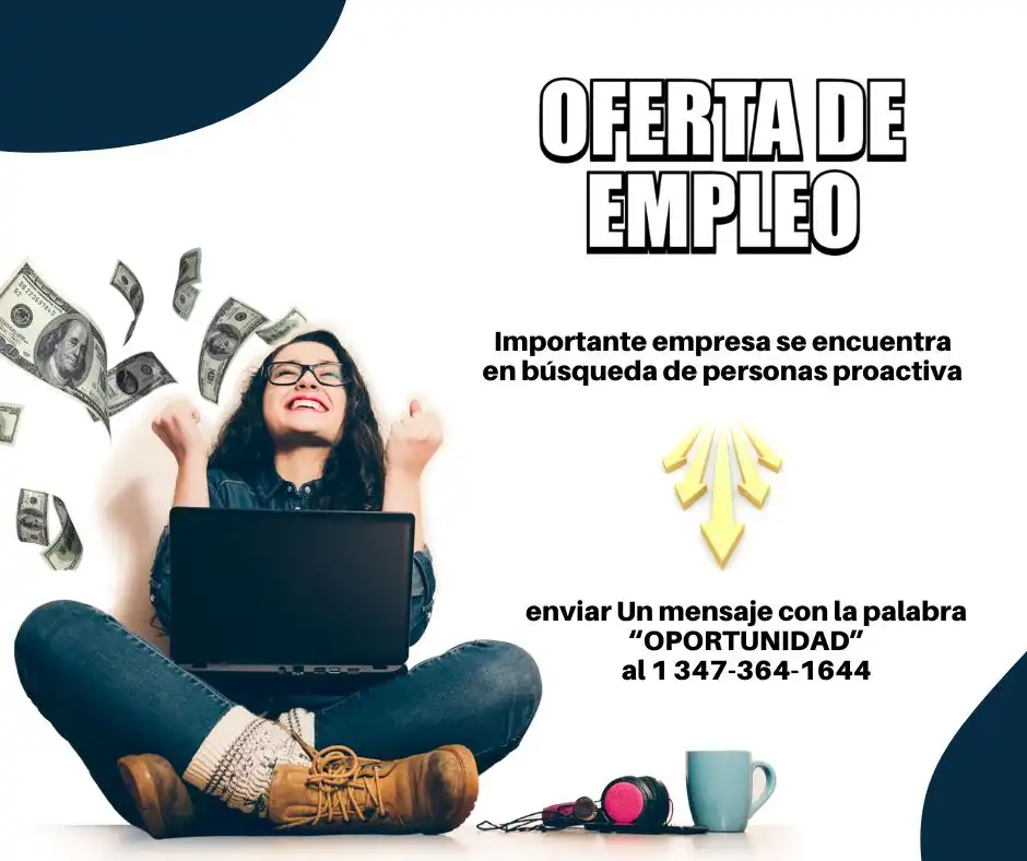 ¡OPORTUNIDAD DE EMPLEO DISPONIBLE!