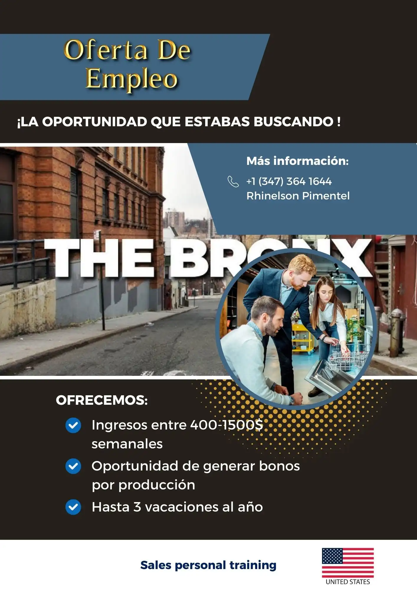 ¡ÚNETE A NUESTRO EQUIPO DE VENTAS Y HAZ CRECER TU CARRERA!