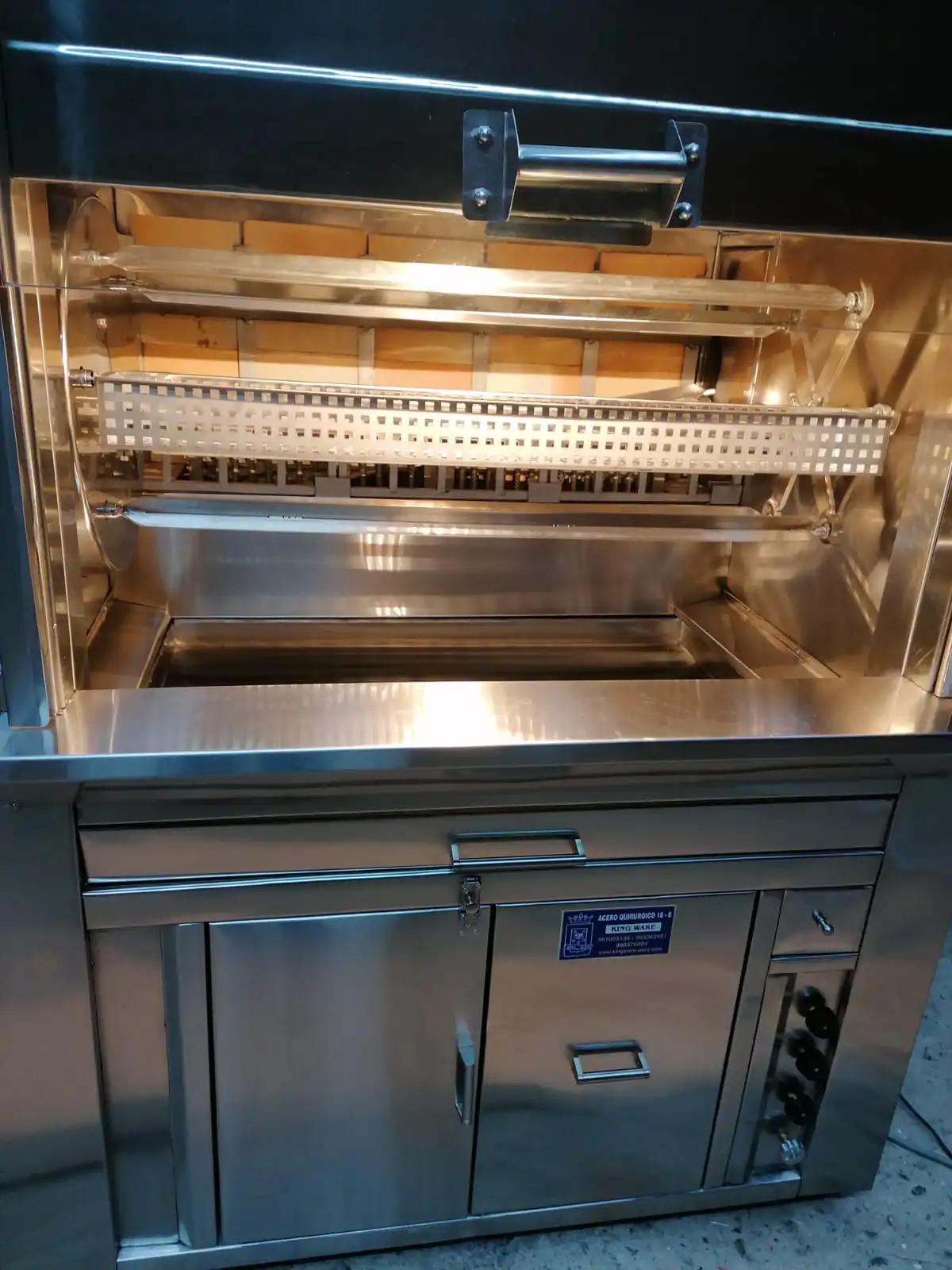 HORNO POLLOS A LA BRASA " ECOLOGICO DUAL "