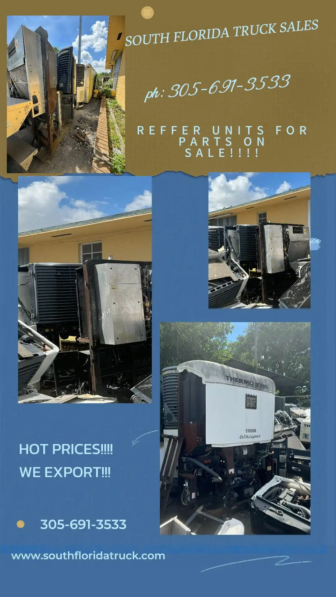 REEFER UNIT FOR PARTS THERMO KING 