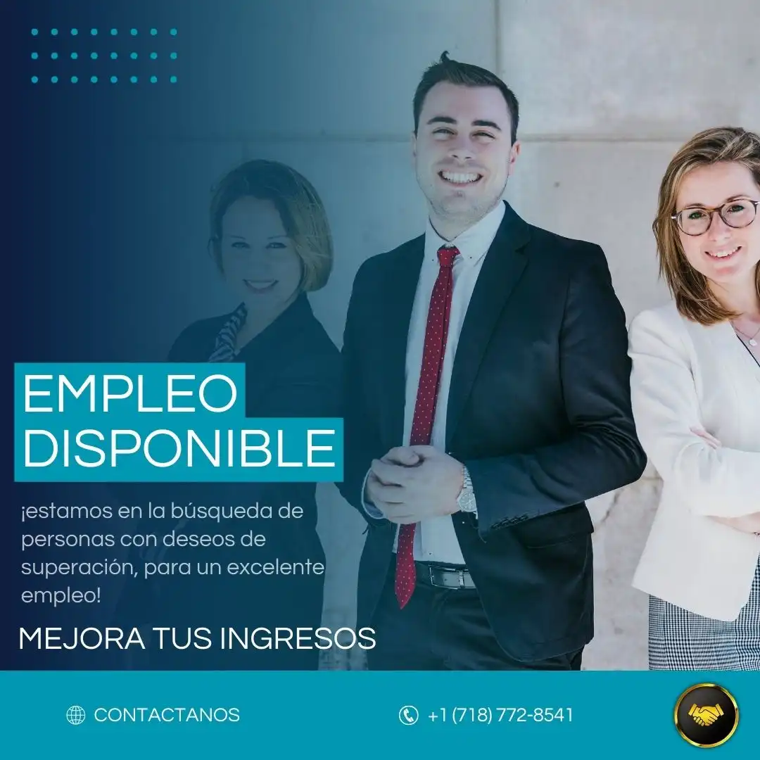 ¡EMPLEO DISPONIBLE! 
